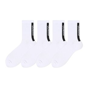 양말추천 반파일양말추천 라인패턴로고 슬림 중목 4족 KOZA1022  R09080905