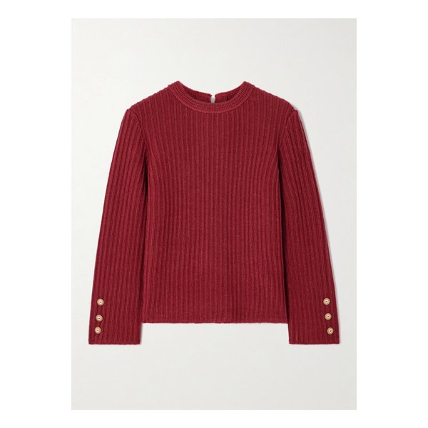 딕시 골지 울 스웨터 레드 46376663162944454