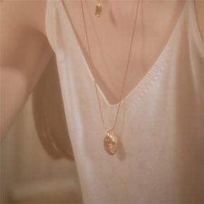 [비베] Metal Pearl Long Necklace (S1879618)