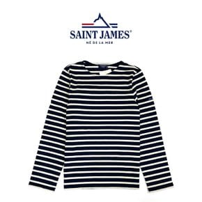 [올드머니룩 필수템]세인트제임스 메르디앙 모던 긴팔티 마린에크루(네이비+아이) SAINT JAMES