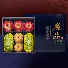 [명절 후 순차 배송][노블] 사각 샤인 3종세트 VIP 3호 (3.9kg/샤인머스켓2+사과3+배2)