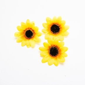해바라기 조화 꽃송이 꽃 인테리어 장식 미니 생화같은 해바라기조화 금전운 대형