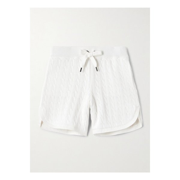 브루넬로쿠치넬리 케이블니트 코튼 쇼츠 오프 화이트 1647597355301186
