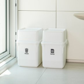 내츄럴 분리수거함 35L 1+1 재활용 분리수거 쓰레기통 휴지통 (방충방향거치대+스티커증정)국내생산