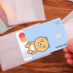 PVC 투명 카드 홀더 신분증 교통카드 미니 케이스
