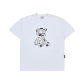 METAL BEAR SHORT SLEEVE T-SHIRT WHITE-메탈베어