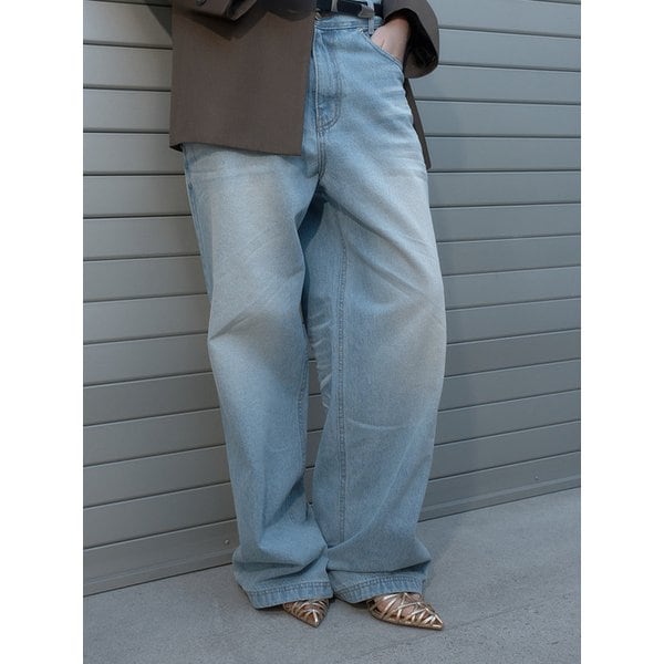 Vintage embossed denim