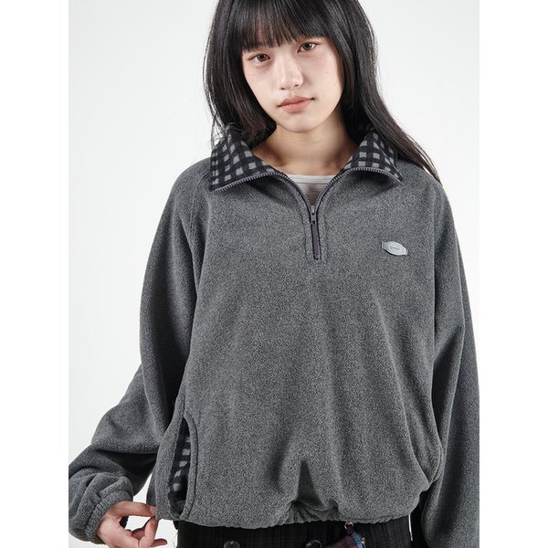 Double Fleece Anorak (Charcoal Black)