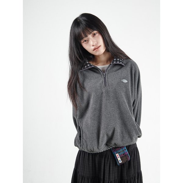 Double Fleece Anorak (Charcoal Black)