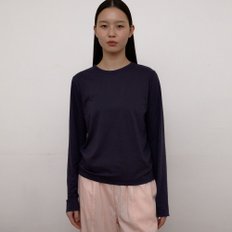 Tencel Long Sleeve T-Shirts (Navy)