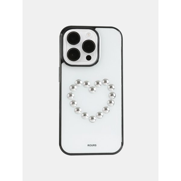 HEART STUD CASE (WHITE)