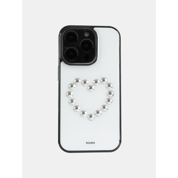 HEART STUD CASE (WHITE)