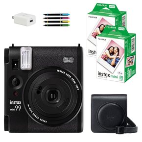 후지필름 체키 즉석카메라 instax mini 99 블랙 & 케이스 필름 40매