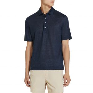 이스퀘어 4540775 ZEGNA Linen Polo