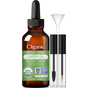 Cliganic 유기농 캐스터오일 피마자유 30ml