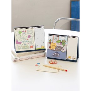 2026 탁상달력 책상달력 데스크 캘린더 메모캘린더 업무카렌다 업무용 스케줄러 플래너 메모패드