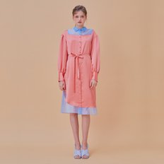 / dramatic shirts dress (orange)