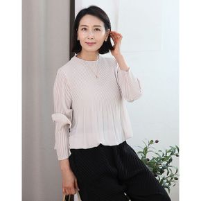T57481 목밴딩 플리츠 벌룬 블라우스 50대 엄마옷_P417634421