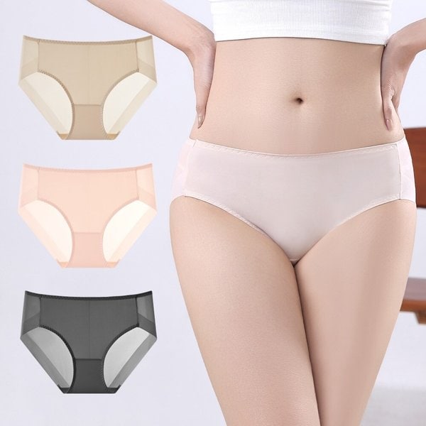 여성 심플 팬티 노라인 무자국 햄처리 팬티 속옷 햄팬티