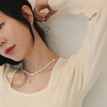 모던라이크 [ 모던라이크 / 본사 정품 ] 14k 골드필드 실버 사각 큐빅 원터치 귀걸이