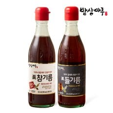 [밥상마루] 참기름+들기름350ml 총2병