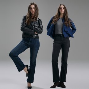 [트루릴리전] 25FW 여성 기모 데님 팬츠 2종세트
