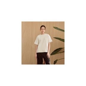 Over Soft Half T-Shirts_Oatmeal