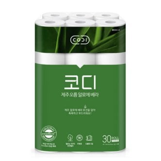  코디 제주 오름 알로에 베라 3겹 30ml 30롤 x 1팩