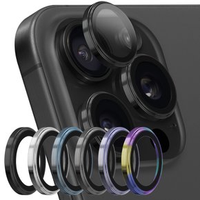 아이폰15 프로 맥스 메탈링 플러스 슬림핏 카메라 렌즈 강화유리_G1