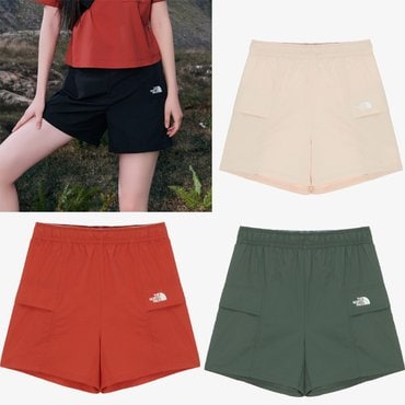 노스페이스 25SS   NS6NR39  여성 에버그린 쇼츠