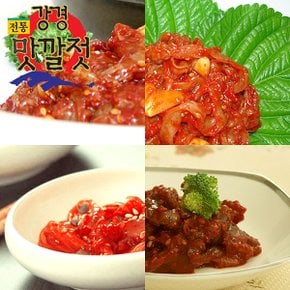 [강경젓갈]전통 강경맛깔젓 4종세트 1호 총2kg(창난젓+가리비젓+낙지젓+오징어젓 각500g씩)