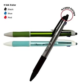 유미상사 트라이던트 3색 볼펜 1.0mm 랜덤바디
