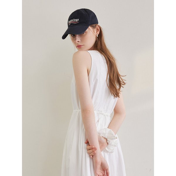 202507 PINTUCK DRESS - WHITE