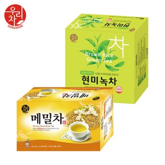  송원 현미녹차 100T + 메밀차 80T (180T)