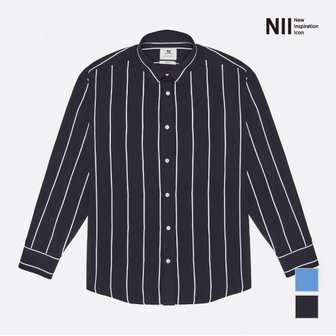 NII 남성 오버핏 스트라이프 셔츠 NNXNLVF8466_P309939188