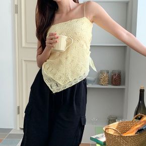 에스닉 보헤미안 휴양지 사선 랩 끈나시  3color _P368513885