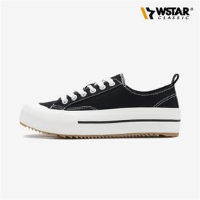 WSTAR RADI 여자 키높이 캔버스  (WS210726-BLK)