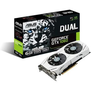 미국 아수스 그래픽카드 ASUS GeForce GTX 1060 6GB DualFan OC Edition VR Ready Dual HDMI DP