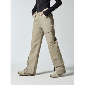 MANISH BIKER PANTS - BEIGE