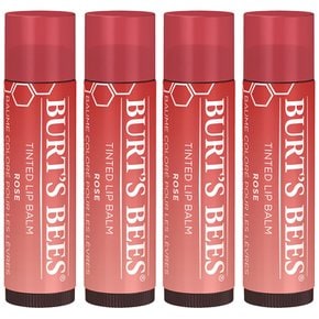 Burt`s Bees Lip Balm 버츠비 립밤 로즈 4팩 Rose