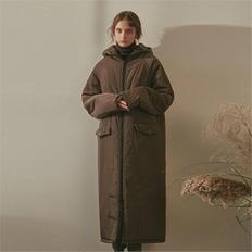 OVERFIT LONG PADDING COAT_KHAKI (S2021147)