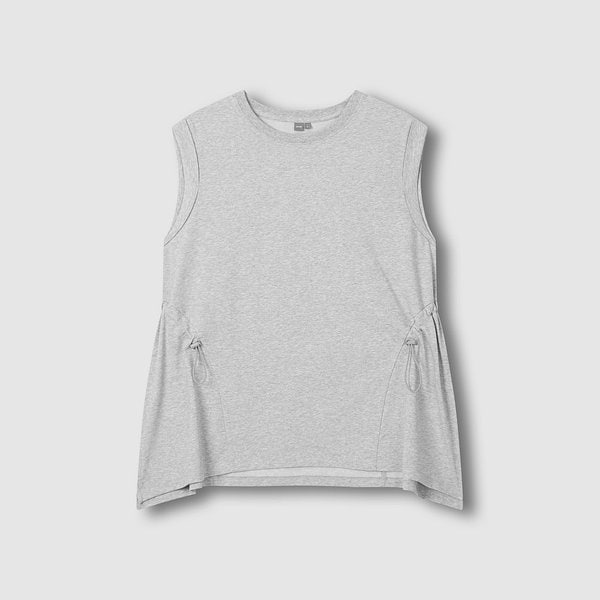 여 JAJU AIR 코튼 셔링 스트링 티셔츠 J116201098083