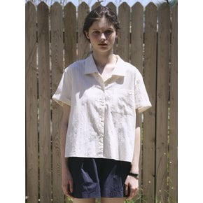 Rollup Cotton Shirt Beige