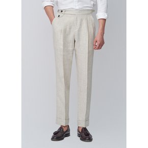 LINEN TROUSERS - SAND COLOR