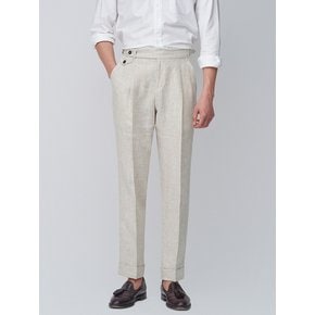 LINEN TROUSERS - SAND COLOR