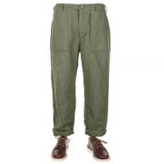 엔지니어드 가먼츠 24 Fatigue Pant Olive Cotton Hemp Satin (24S1F004-OR