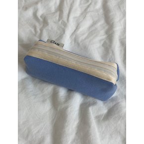 round pencilcase _ Baby blue