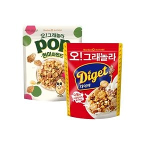 오리온 오그래놀라 다이제 250g + 현미아몬드 340g