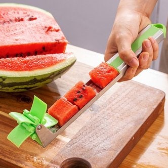 엘홈 [리빙글로리] 물레방아 수박칼 / 주방용품 칼 과일컷팅기 화채 수박칼
