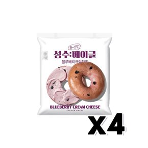 성수베이글 블루베리크림치즈 베이커리간식 150g x 4개